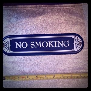 No Smoking sign